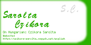 sarolta czikora business card
